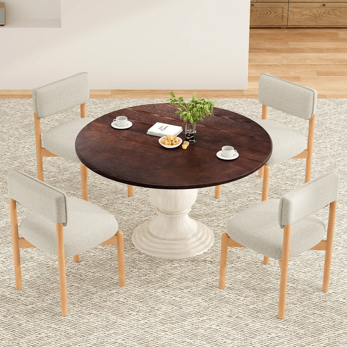 FARINI Modern Upholstered Dining Chairs Set of 2 for Home