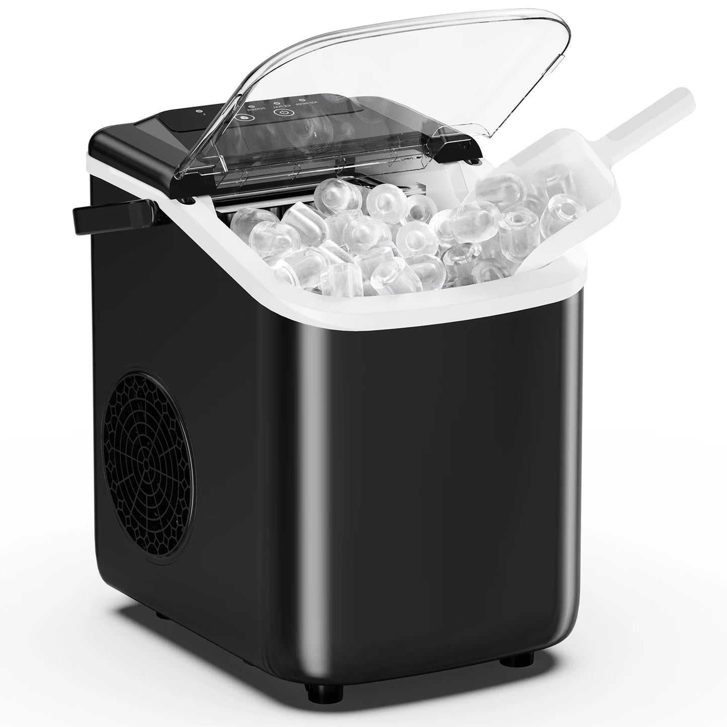 JHK Portable Countertop Ice Maker Machine For Quick Home Kitchen Use