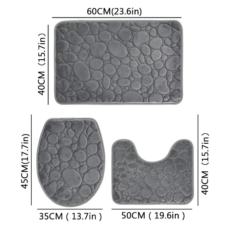 Soft Microfiber Bathroom Floor Mats Non Slip Water Absorbent