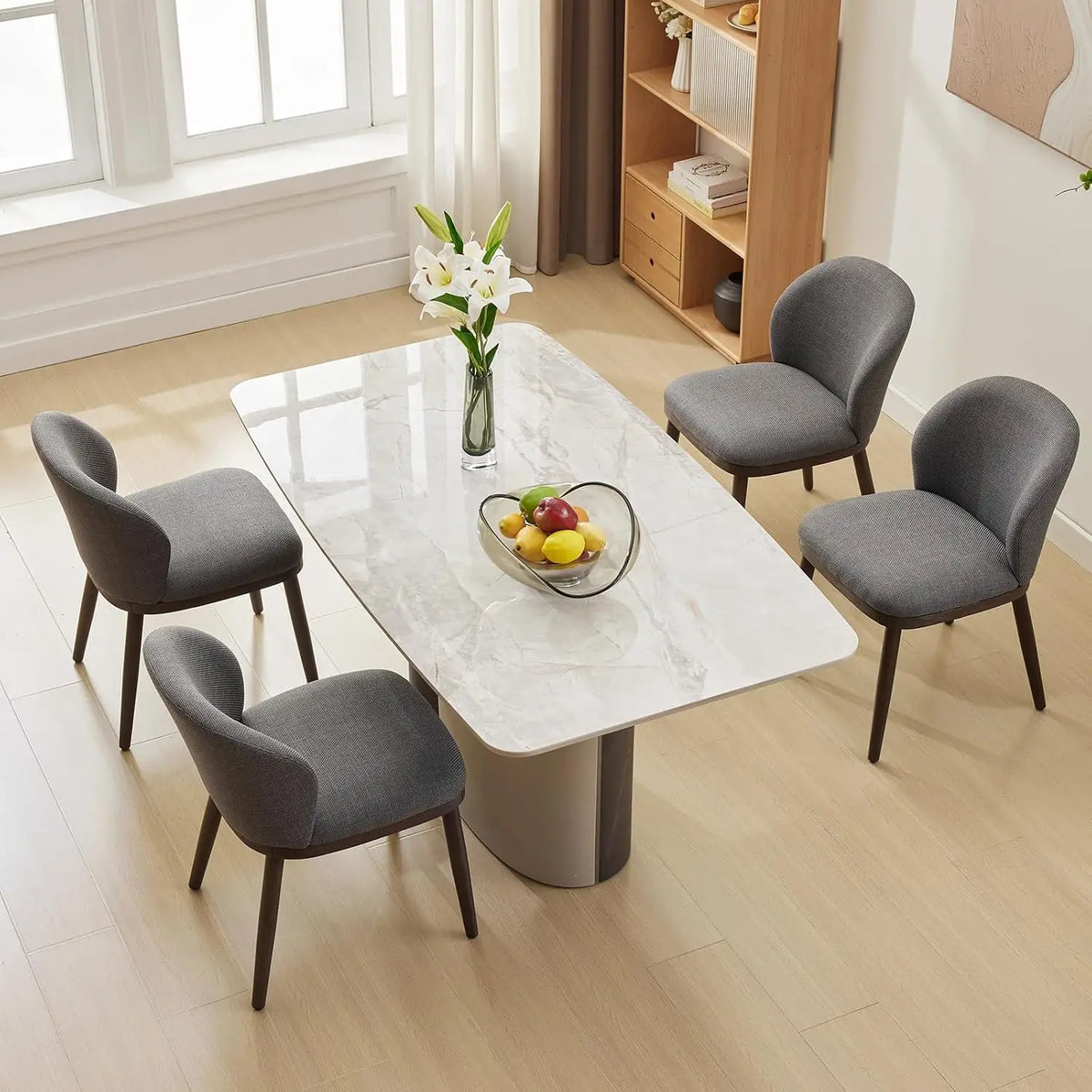 Garvee Set Of 2 Dining Chairs Ergonomic Upholstered Comfy Luxury Dining Chairs 265 Lbs Capacity for Dining Room, Kitchen, Restaurant 