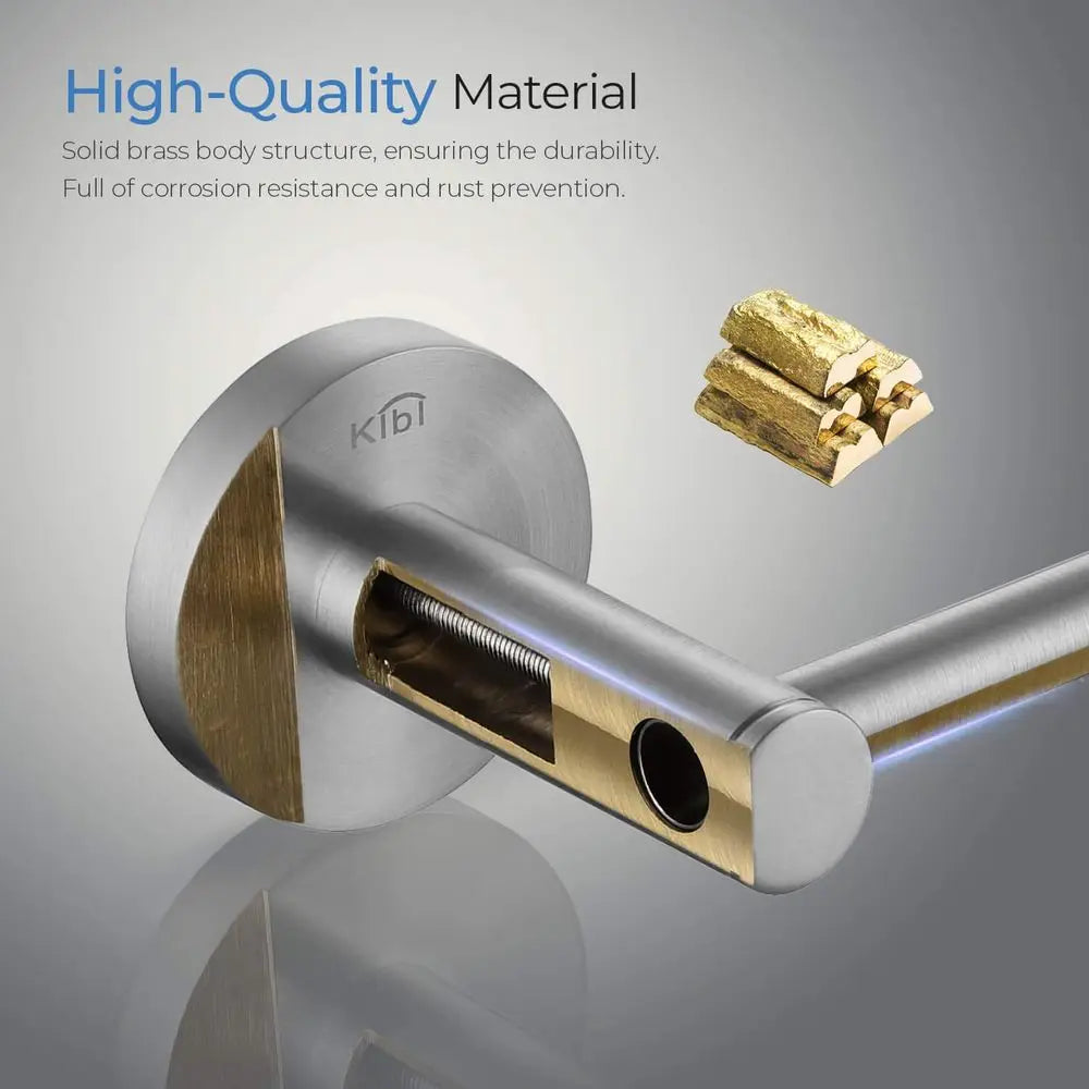 Circular Four Piece Bathroom Hardware Set With Towel Bar