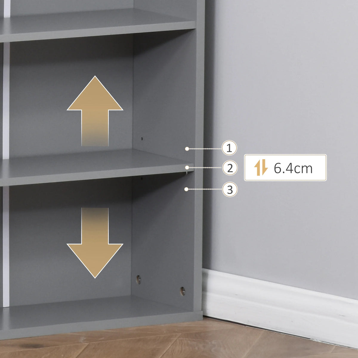 Homcom Wall Mount Fold Out Office Desk With Blackboard And Side Shelf