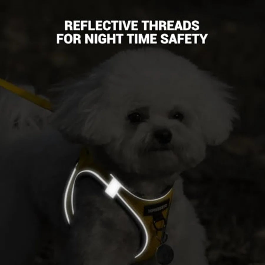 No Pull Reflective Step In Dog Harness And Leash Set