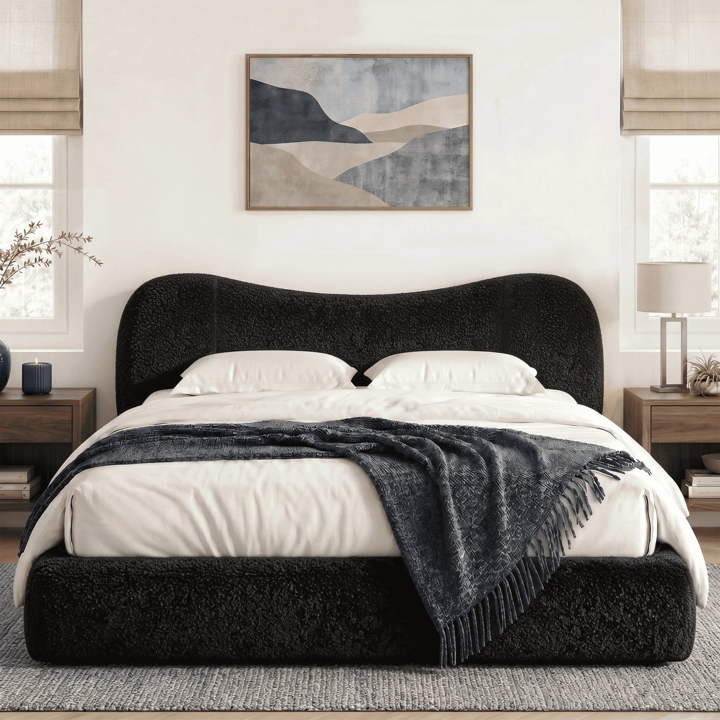 EnHomee Cloud Bed Frame With No Assembly And Noise Free Comfort