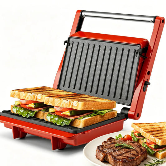Suslas 1000W Electric Panini Press With Nonstick Plates