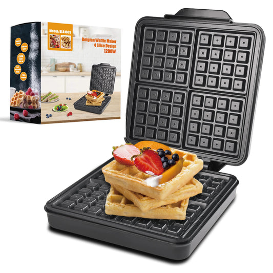 Nonstick Belgian And Classic Waffle Maker With Easy Cleanup