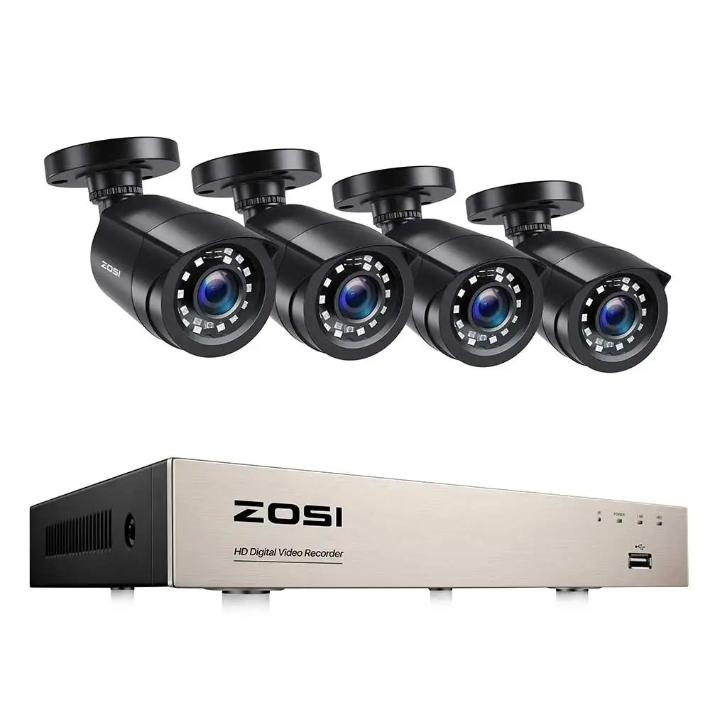 Zosi Ai Security Camera System With 8ch Dvr Recorder Kit