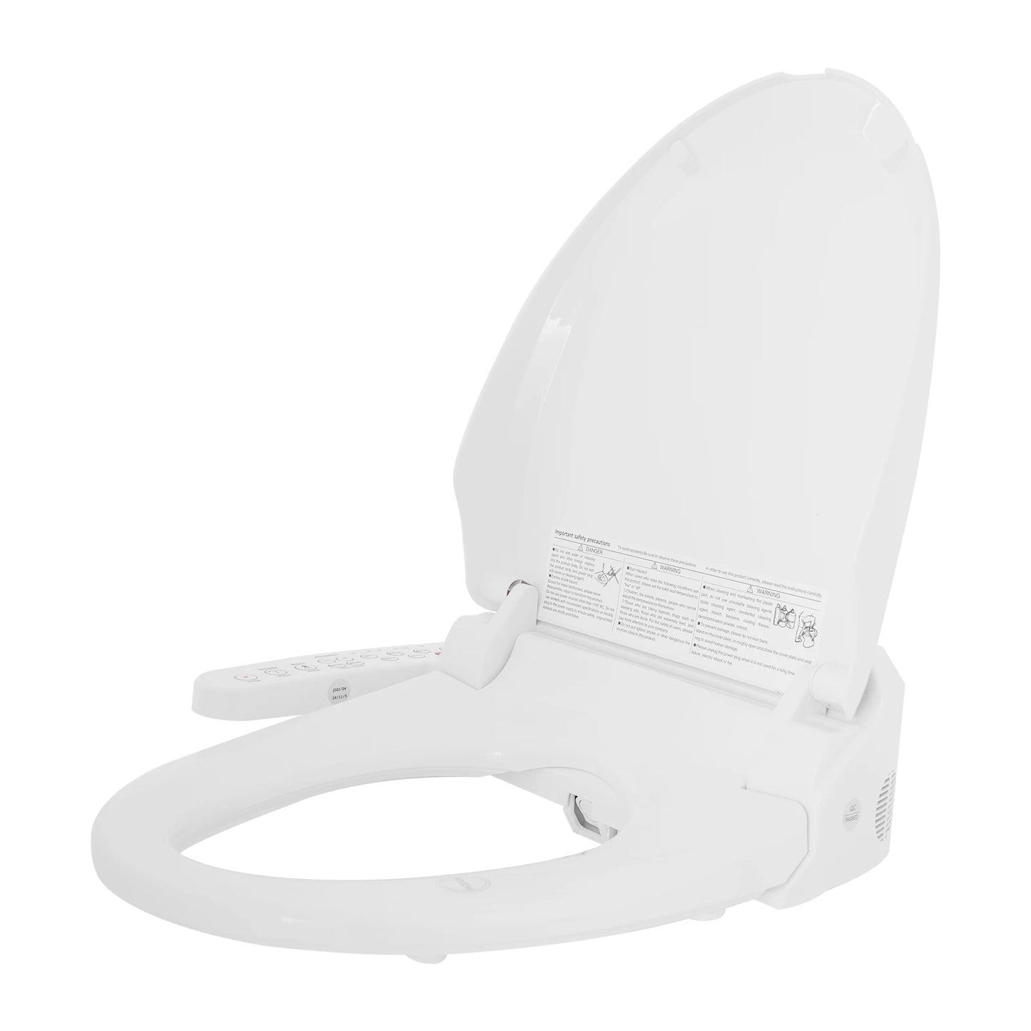 Electronic Bidet Smart Toilet Seat With Adjustable Heated Air Dryer