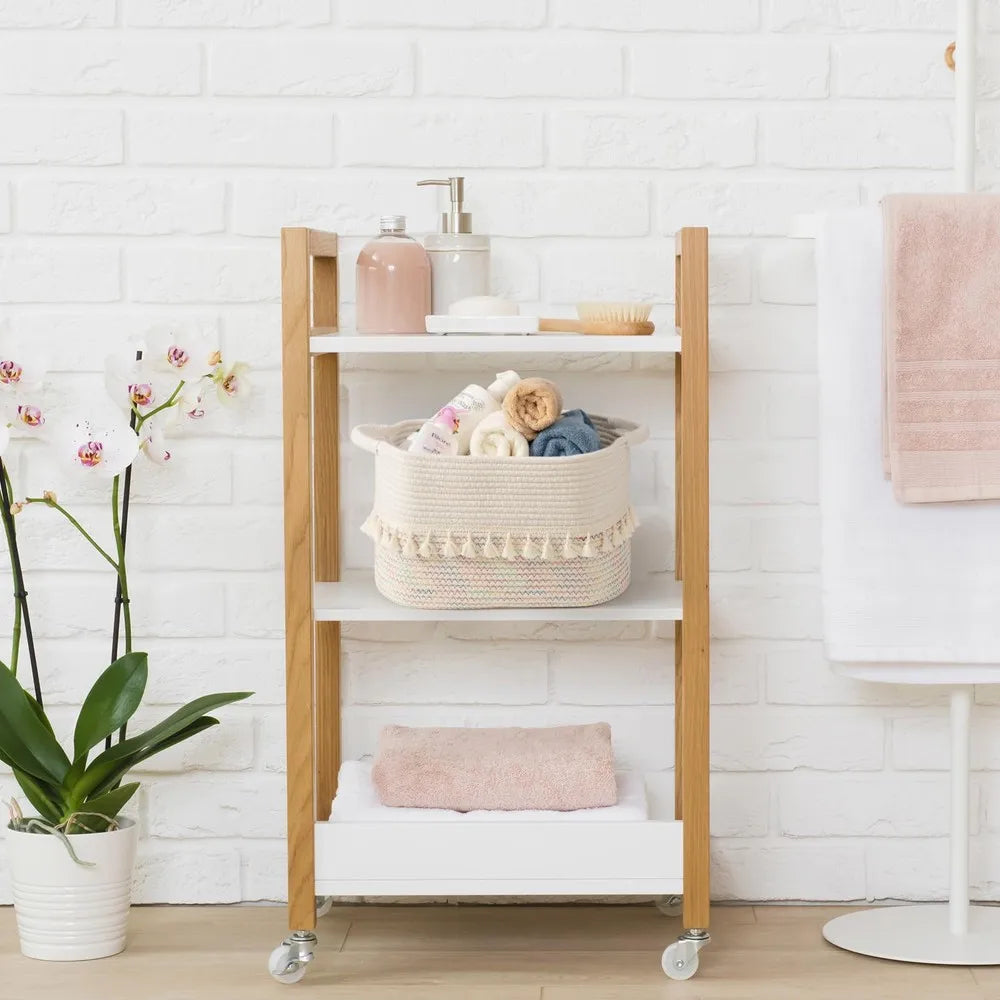 Decorative Cotton Rope Storage Baskets Woven Home Organizer Containers