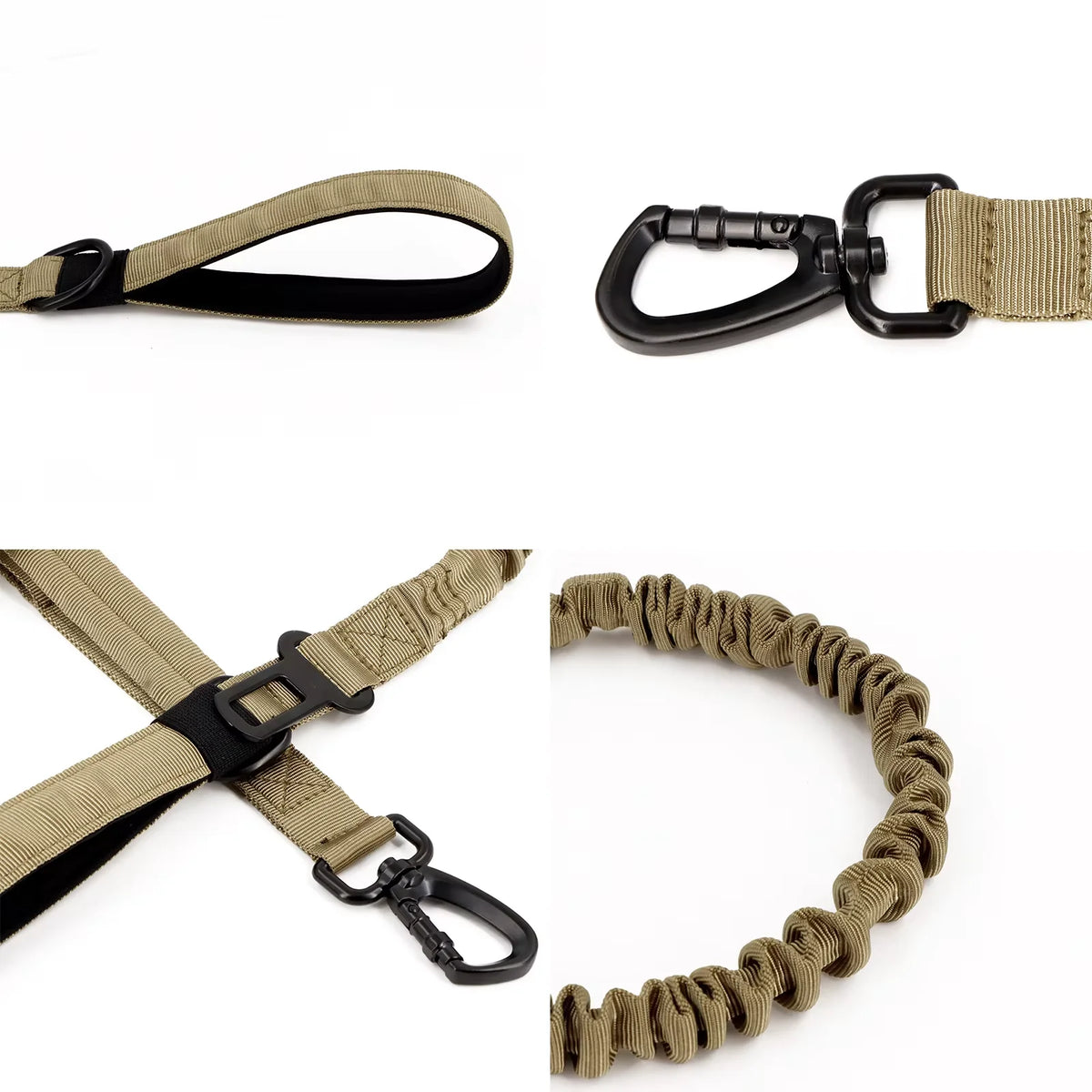 PETRAVEL Adjustable Dog Leash With Quick Release And Dual Handles