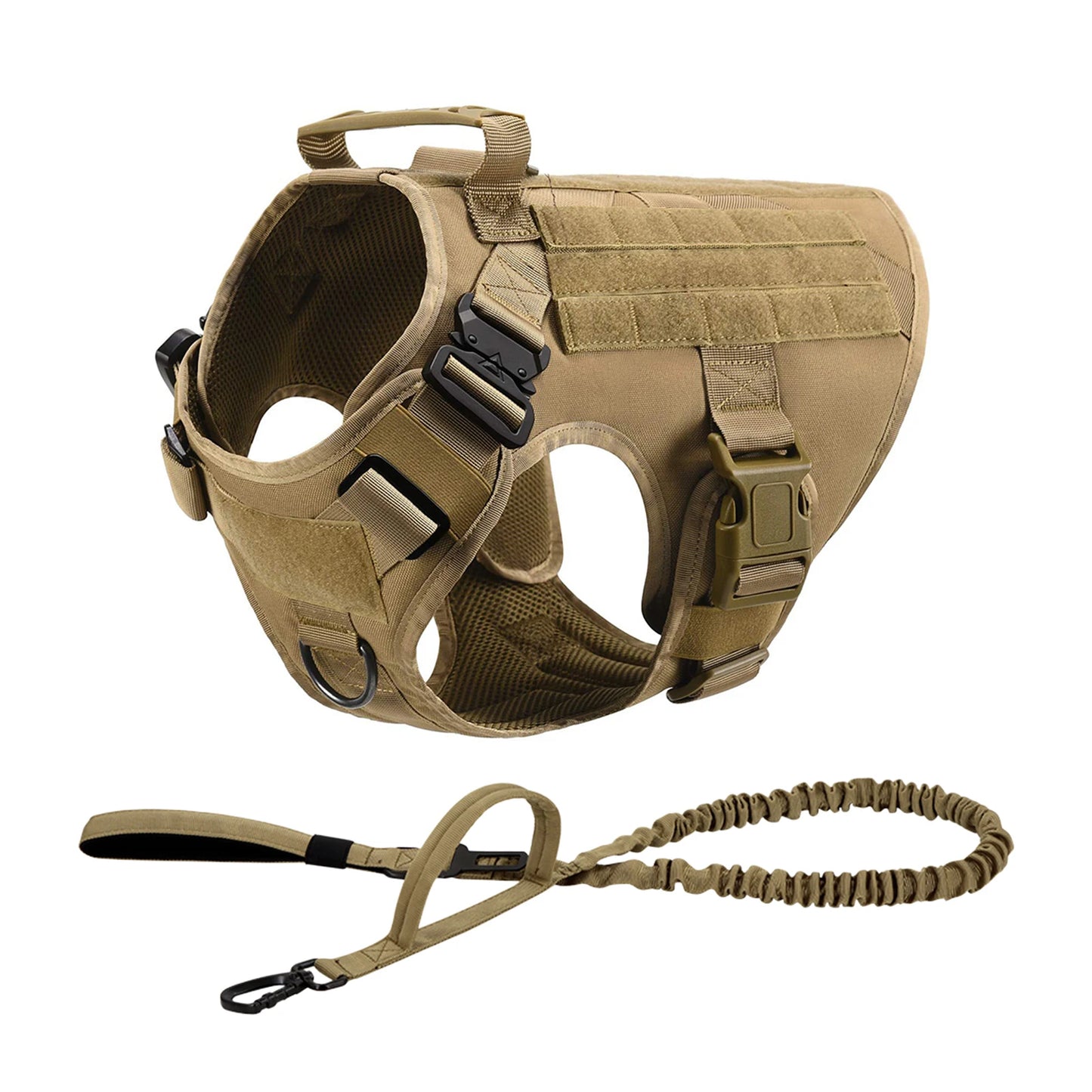 Tactical Nylon Dog Harness Vest With Quick Release Buckle