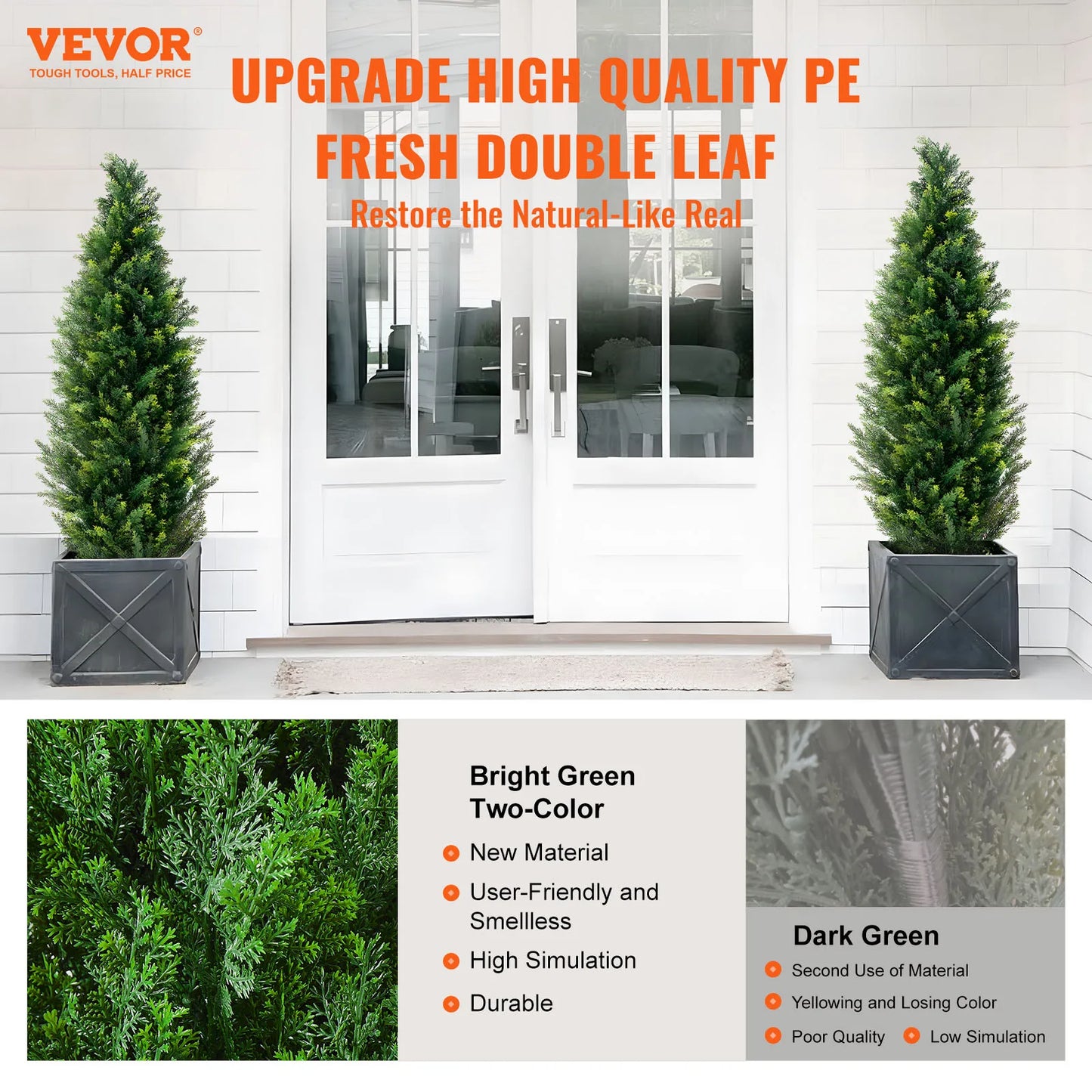SucceBuy Artificial Cedar Topiary Tree Home Garden Decor
