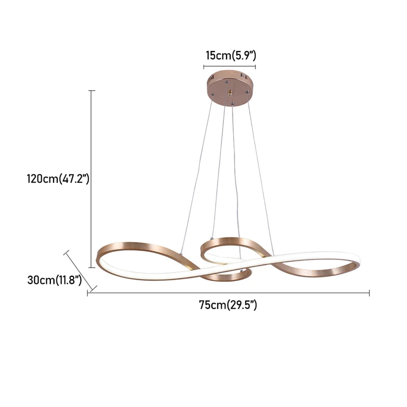 GreeLustr Dimmable LED Acrylic Polished Chrome Pendant Chandelier