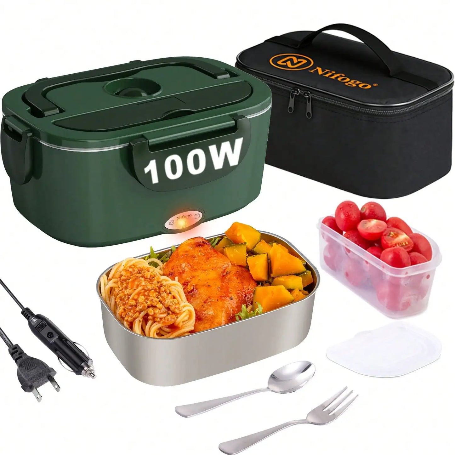 Stainless Steel Electric Lunch Box For Car And Office