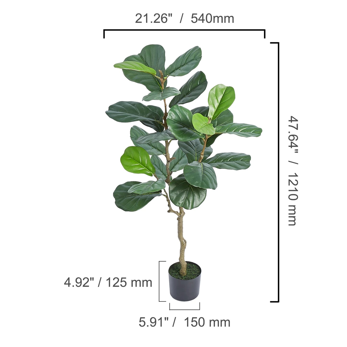SucceBuy Artificial Olive Tree For Indoor Outdoor Home Decor
