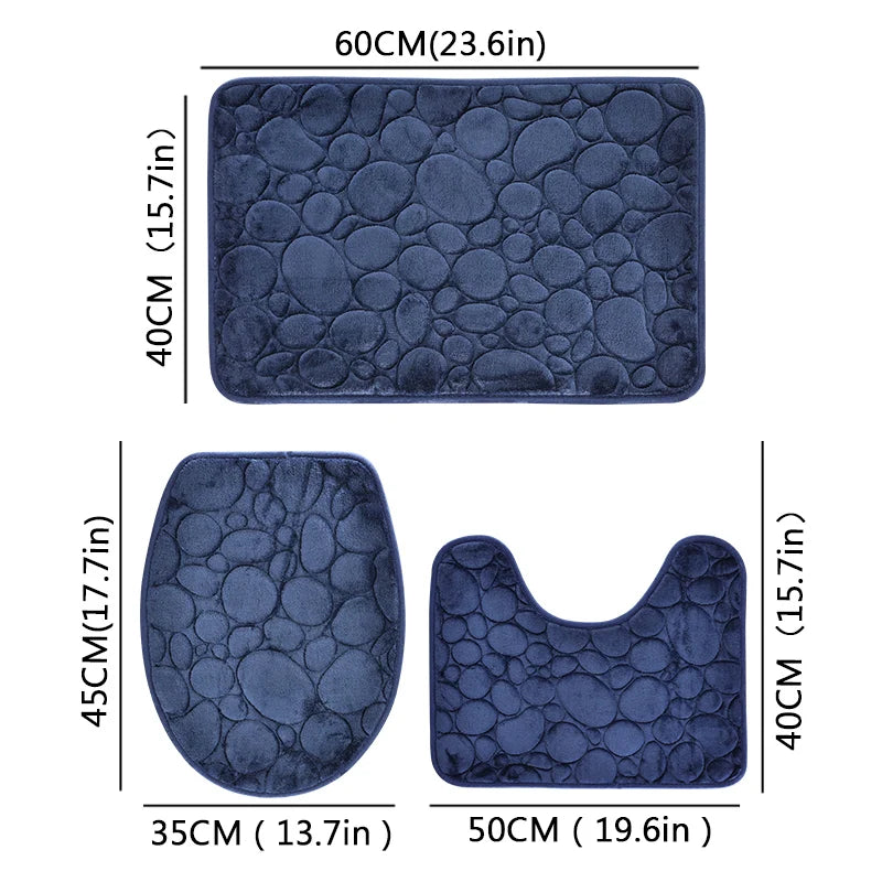 Soft Microfiber Bathroom Floor Mats Non Slip Water Absorbent