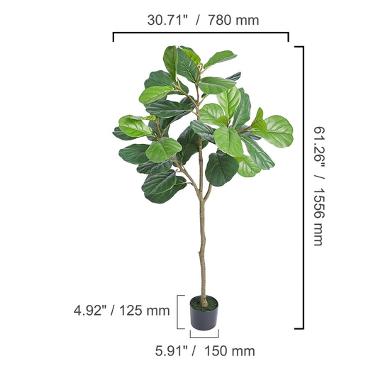 SucceBuy Artificial Olive Tree For Indoor Outdoor Home Decor