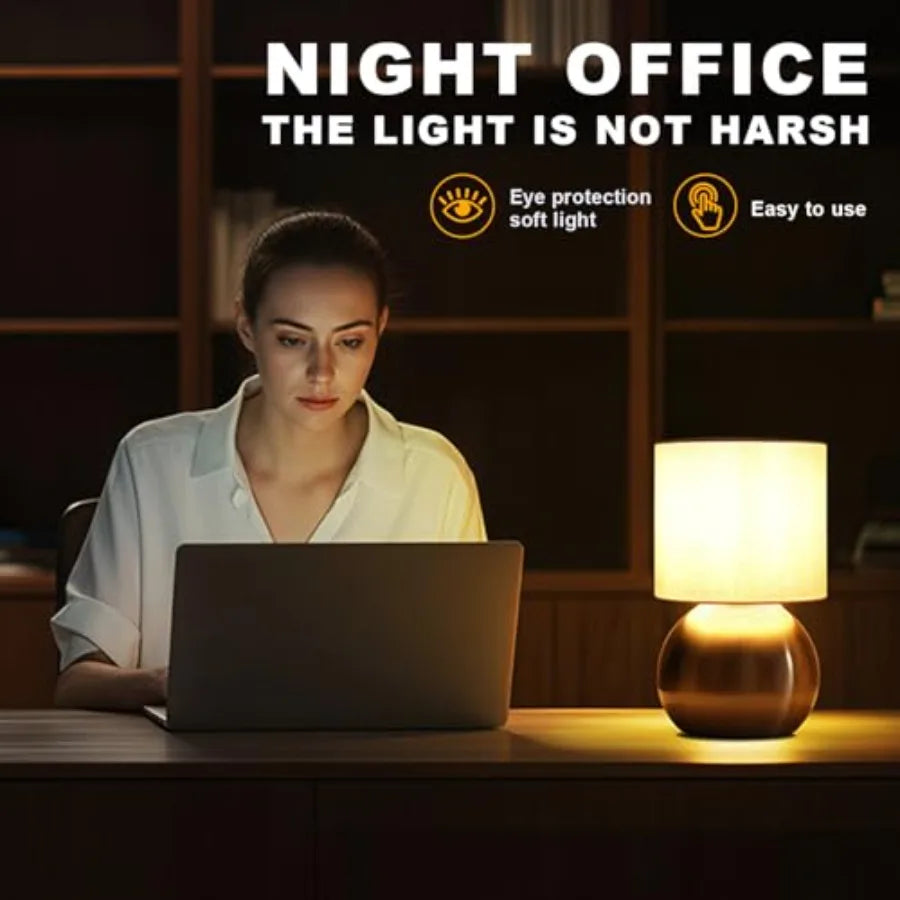 Solar Lamps With Switch For Modern Minimalist Nightstand Decor