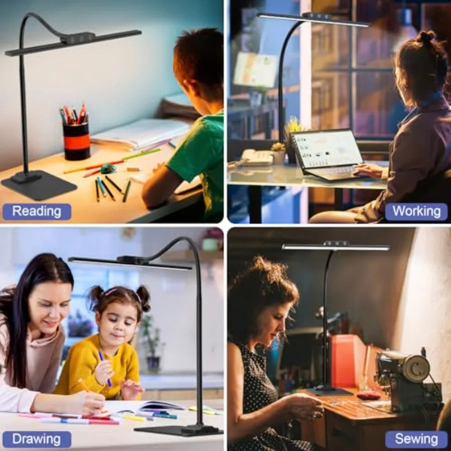 Solar Dimmable Led Desk Lamp For Home Office Reading Light