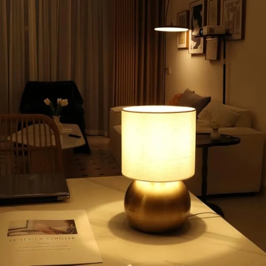 Solar Lamps With Switch For Modern Minimalist Nightstand Decor