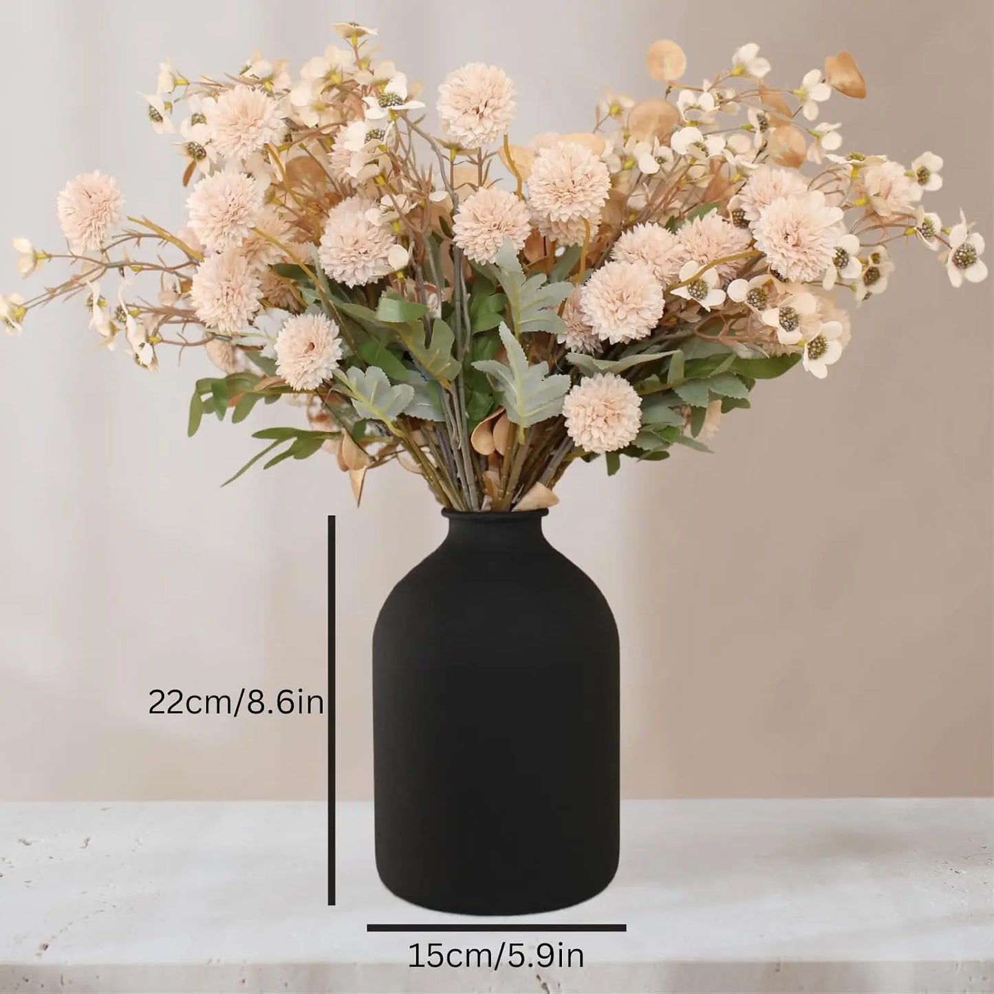 Modern Wabi Sabi Porcelain Vase Living Room Dining Centerpiece