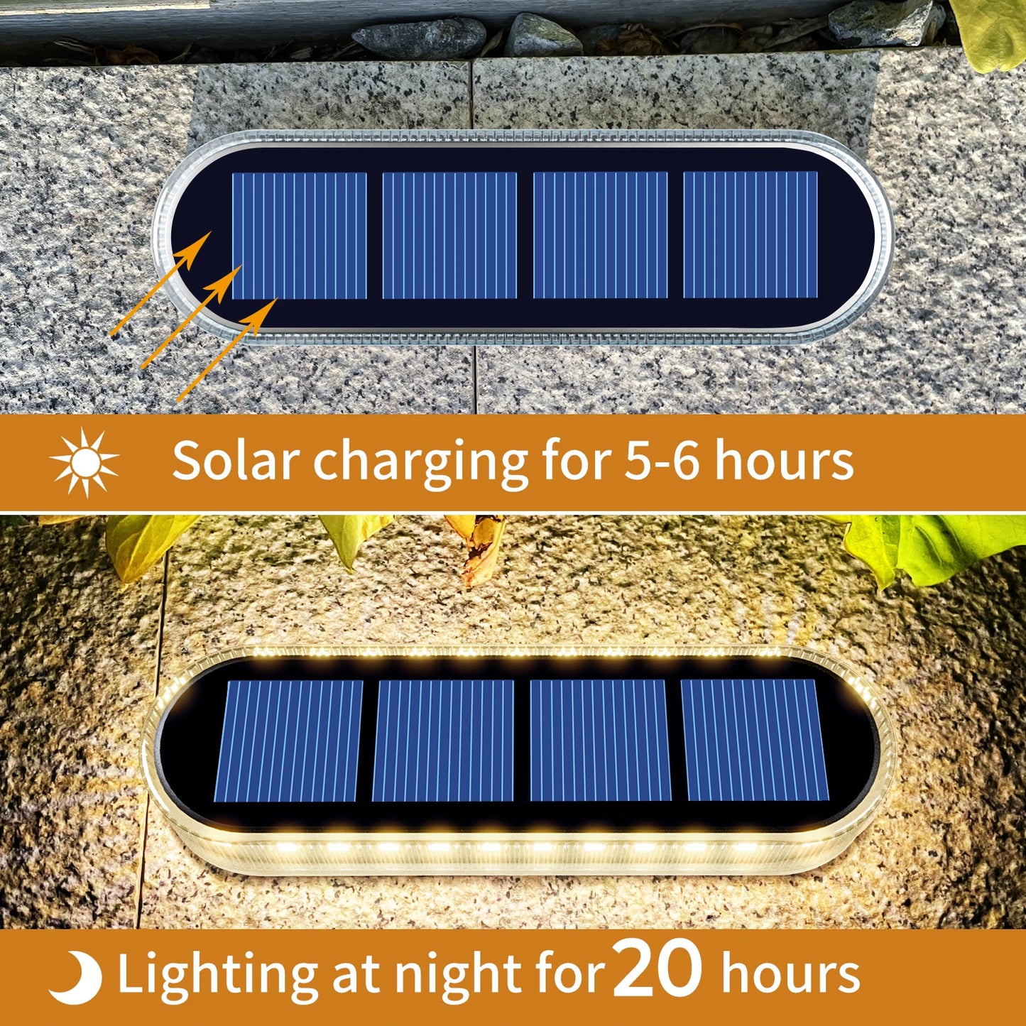 IP68 Waterproof Solar Deck Lights With Automatic On Off Control