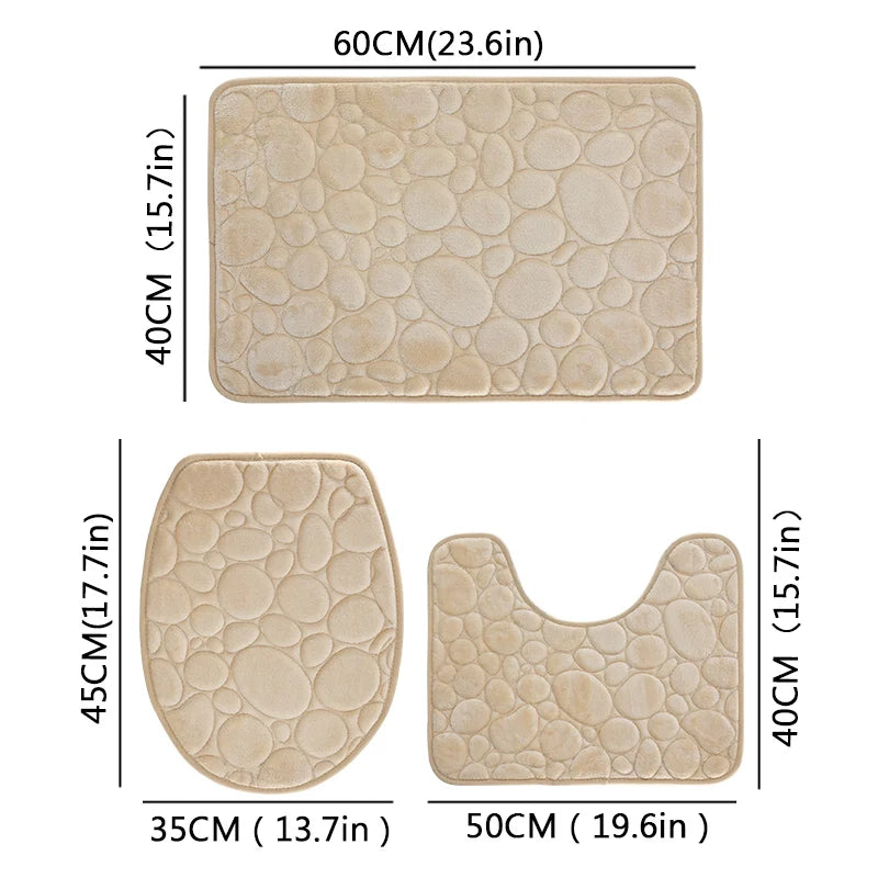 Soft Microfiber Bathroom Floor Mats Non Slip Water Absorbent