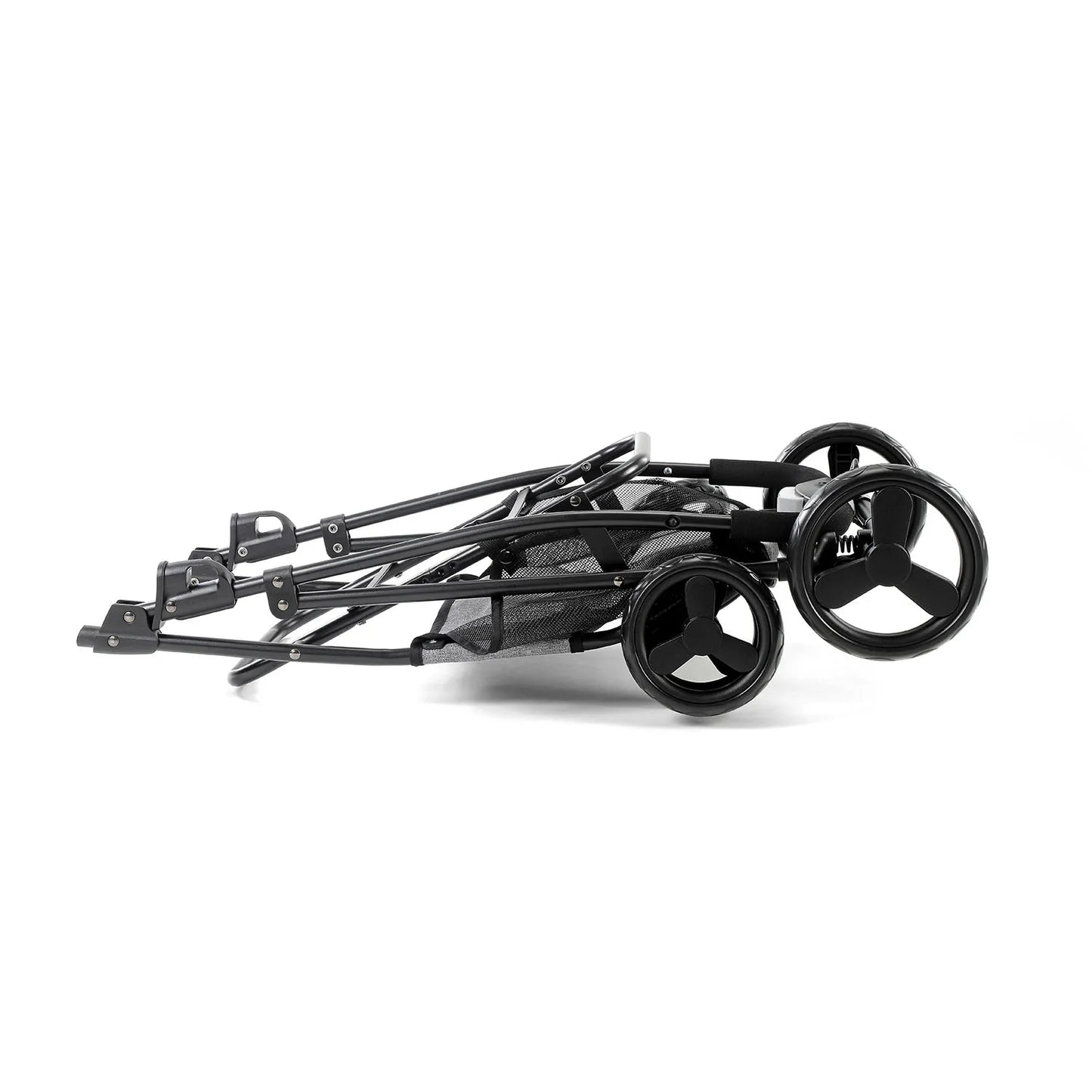 Compact Folding Pet Stroller With Removable Carrier For Dogs