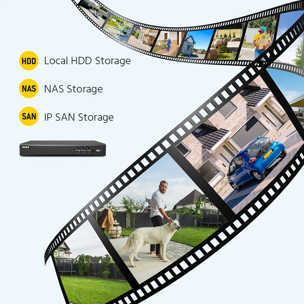 Annke 4K H265plus 8CH 8MP Weatherproof Outdoor Cctv Security System