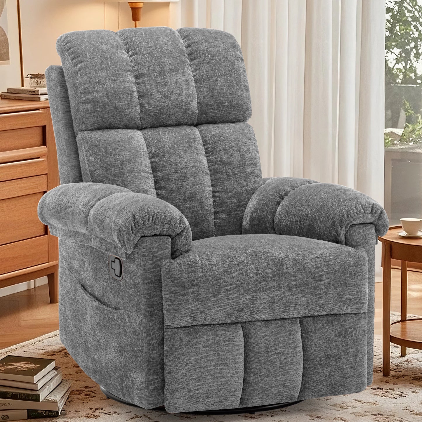Korser Swivel Rocker Recliner Chair For Small Living Spaces