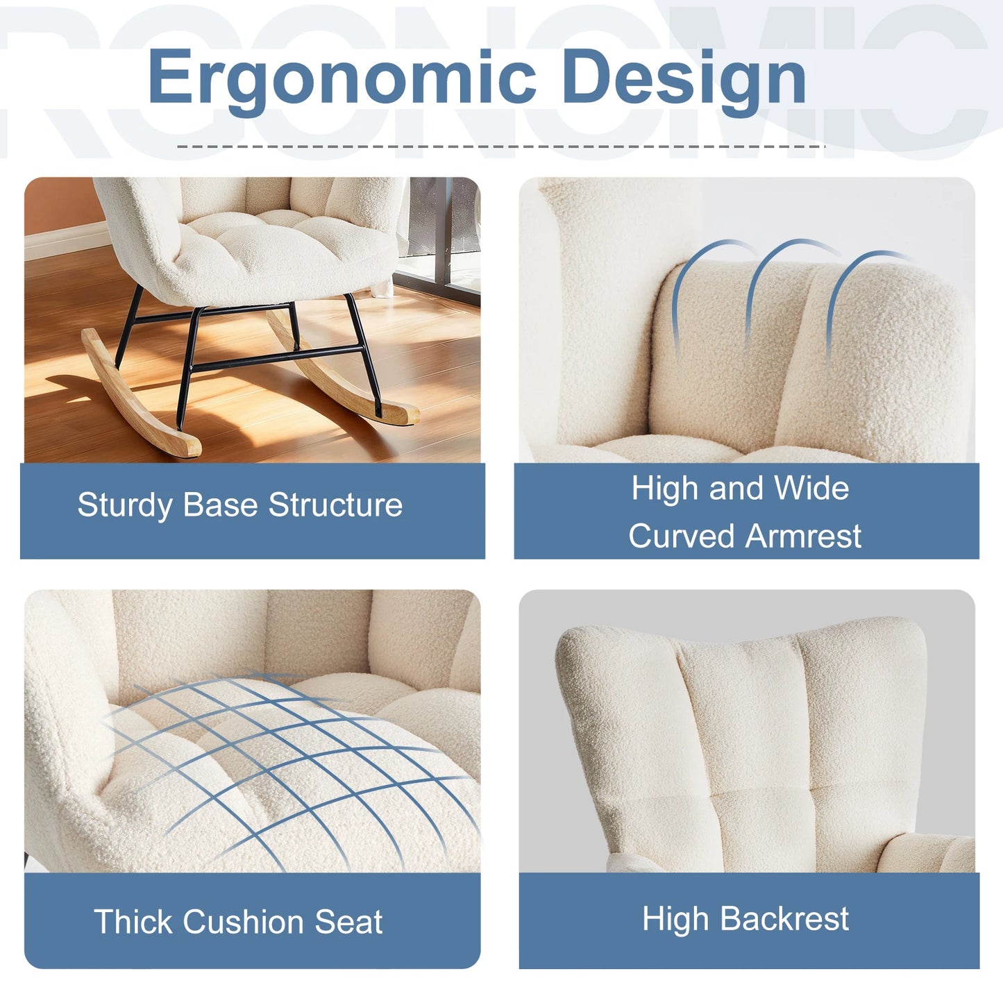 MCQ Metal Frame Office Chair Fleece Cushion And Lumbar Support