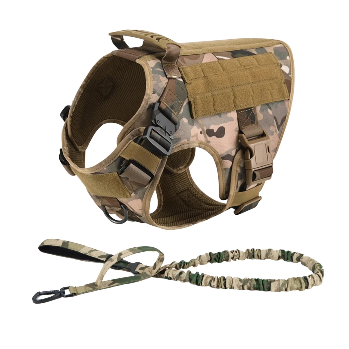 Tactical Nylon Dog Harness Vest With Quick Release Buckle