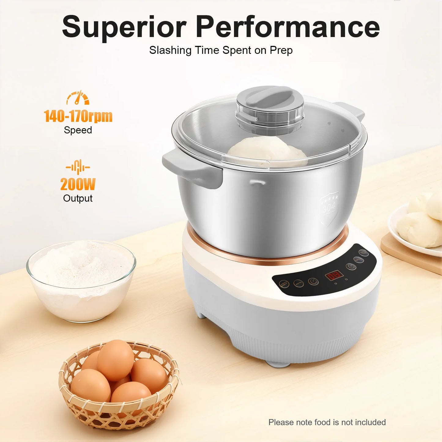 Electric Dough Maker With Ferment Function And Kneading Machine