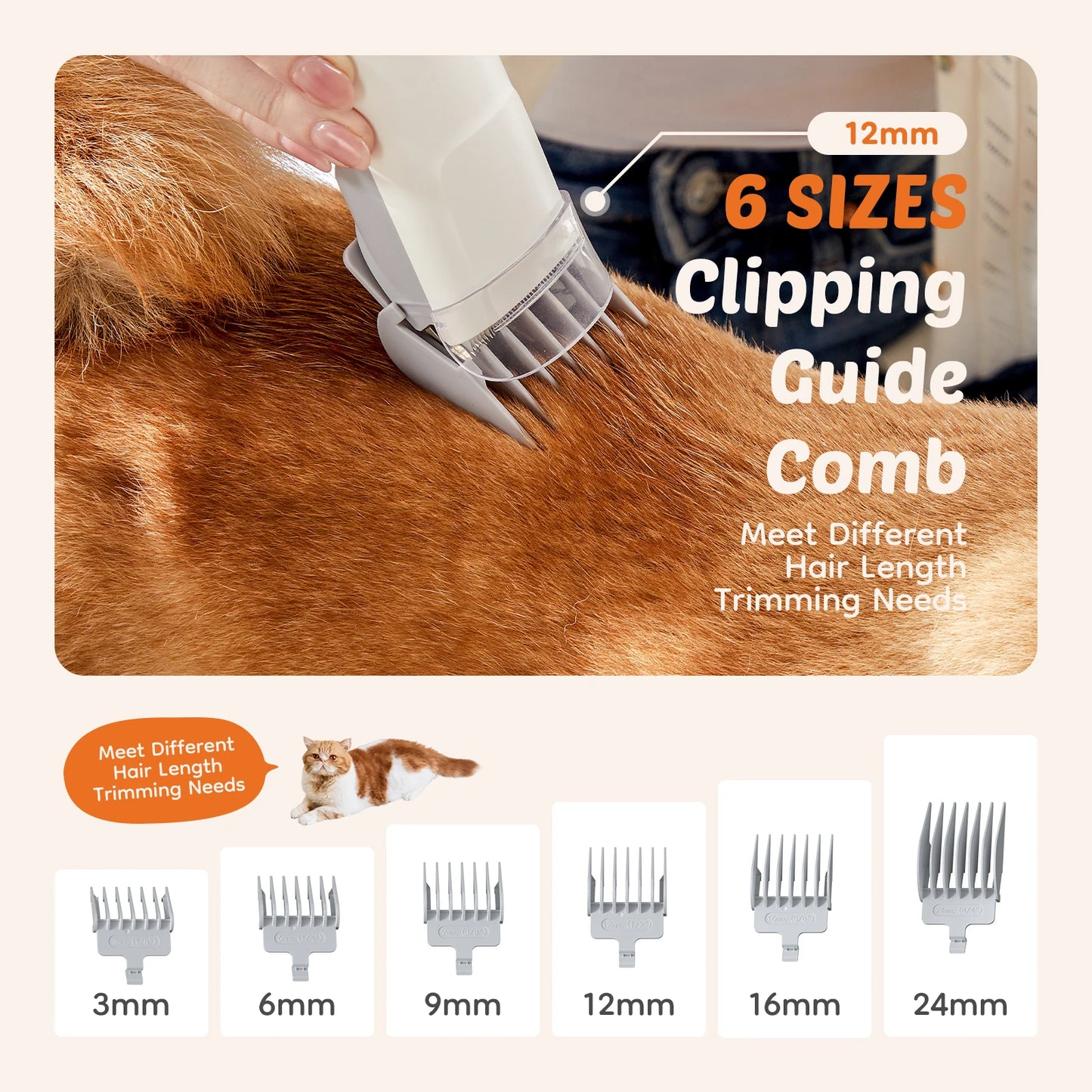 Sweetcrispy Professional Pet Grooming Clipper Kit For Pets