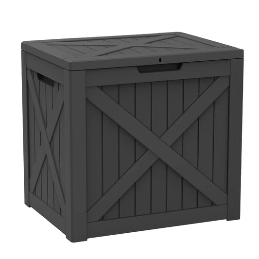 Waterproof Resin Outdoor Storage Box With Lock For Patio Deck