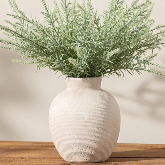 Ceramic Flower Vase Vintage Farmhouse Porcelain Centerpiece