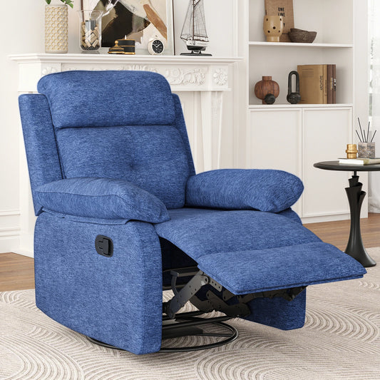 FARINI Modern Upholstered Rocker Swivel Recliner Chair for Home