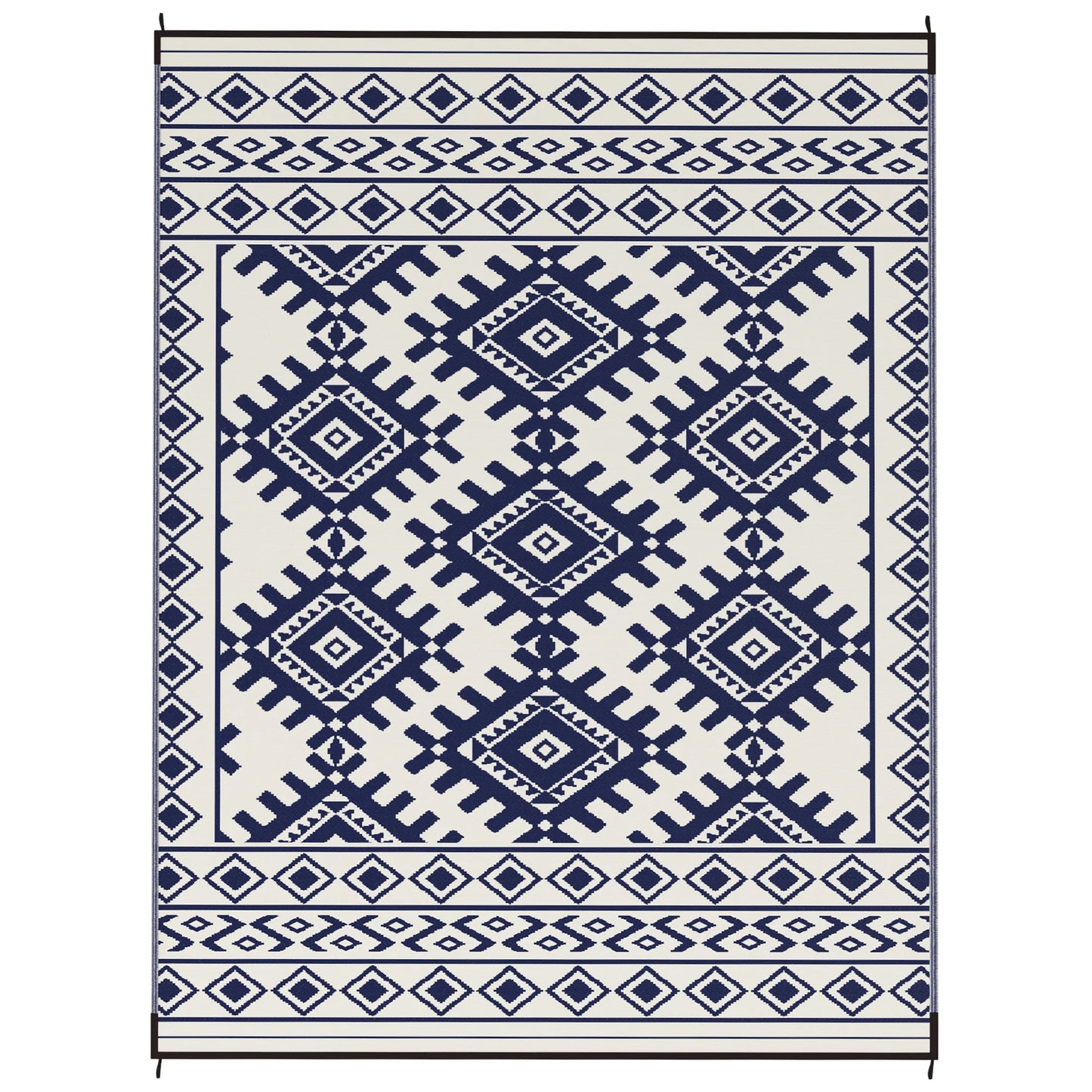 Contemporary Geometric Polypropylene Outdoor Area Rug