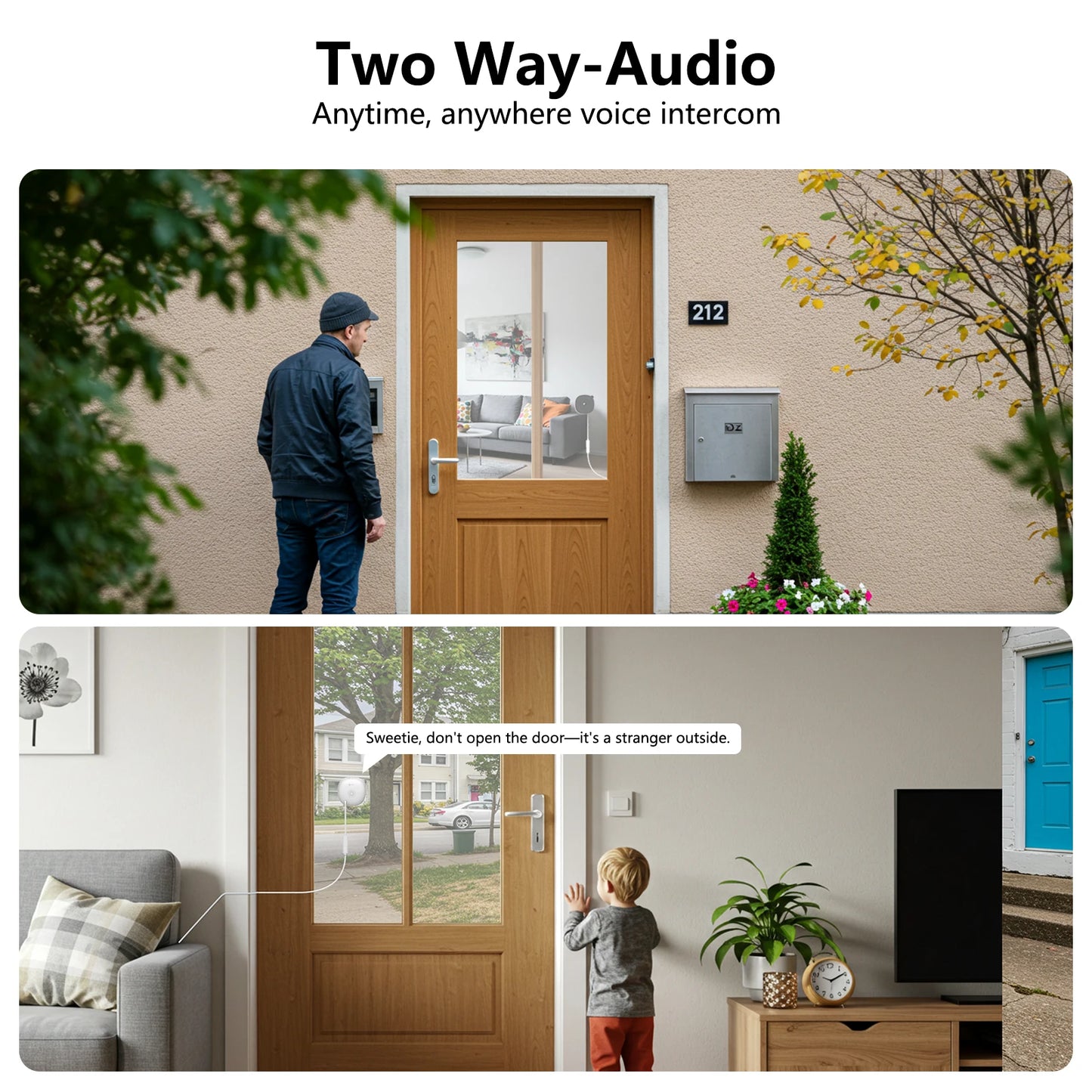 Wansview 2K WiFi Indoor Window Camera With Color Night Vision