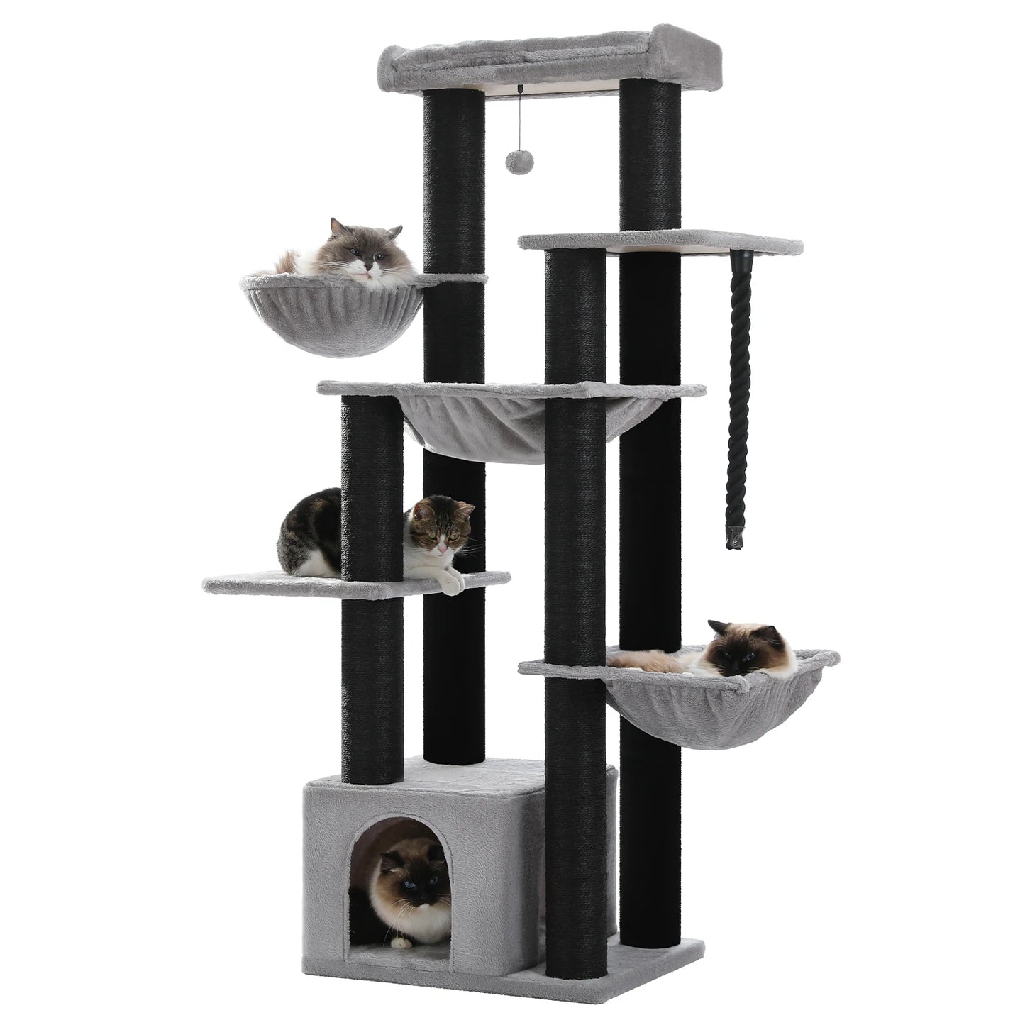PAWZ Road Multilevel Cat Tree With Sisal Scratching Posts