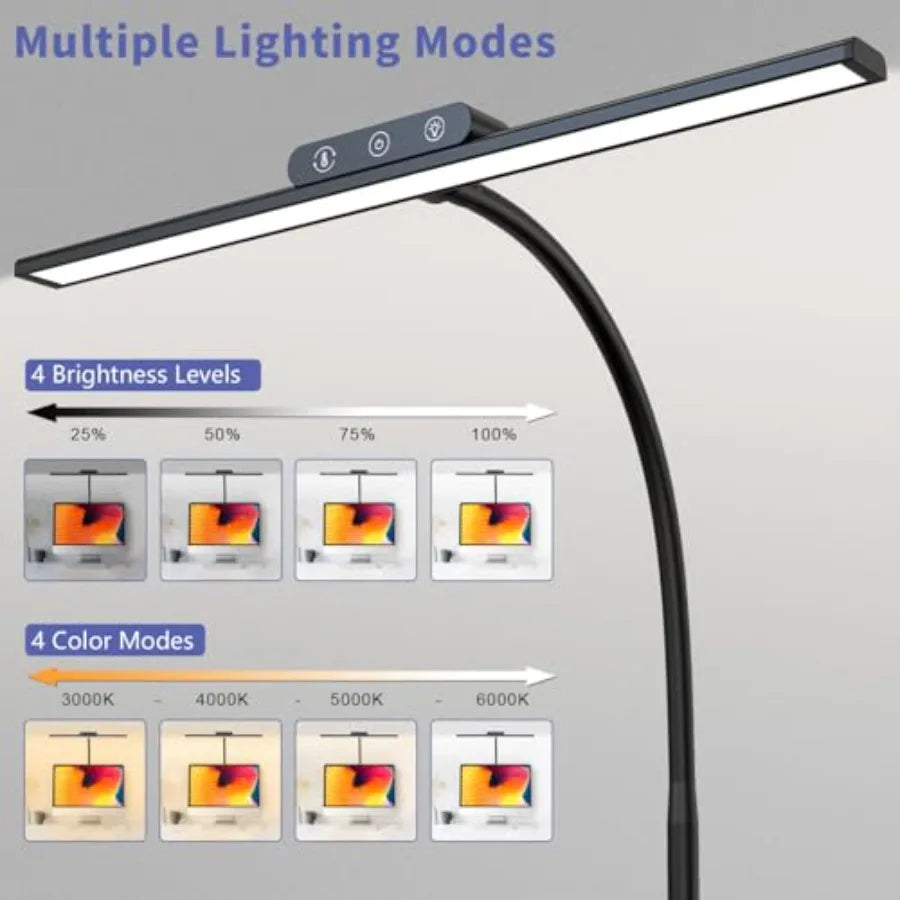 Solar Dimmable Led Desk Lamp For Home Office Reading Light