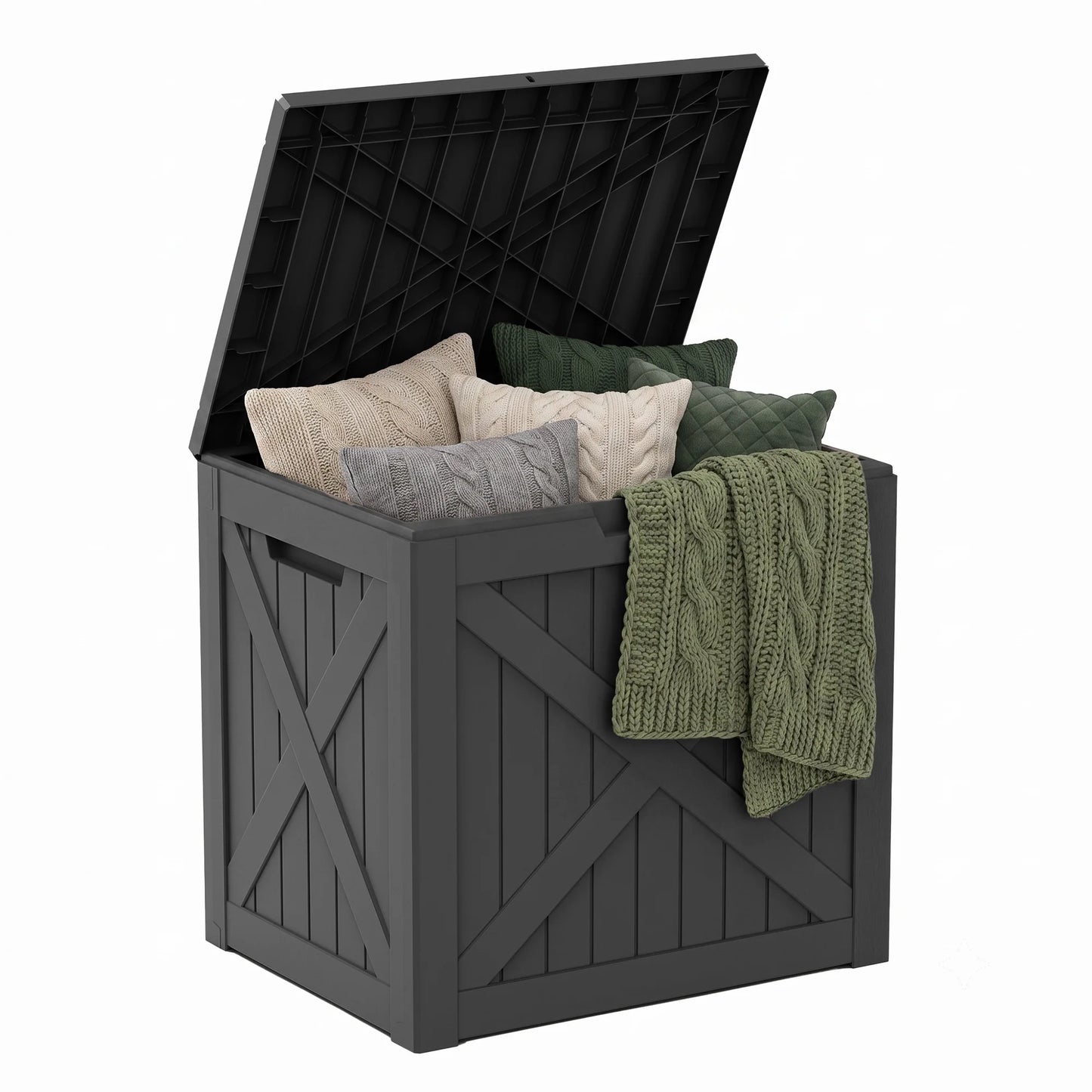 Waterproof Resin Outdoor Storage Box With Lock For Patio Deck