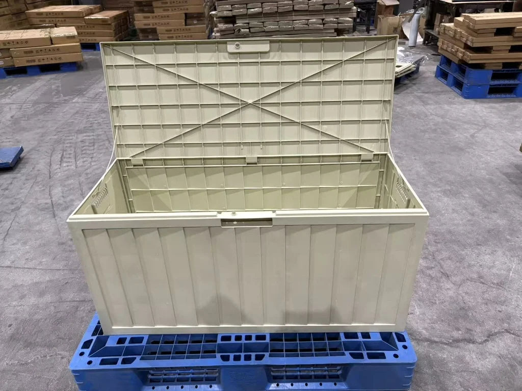 Heavy Duty Outdoor Plastic Storage Box With Rolling Wheels