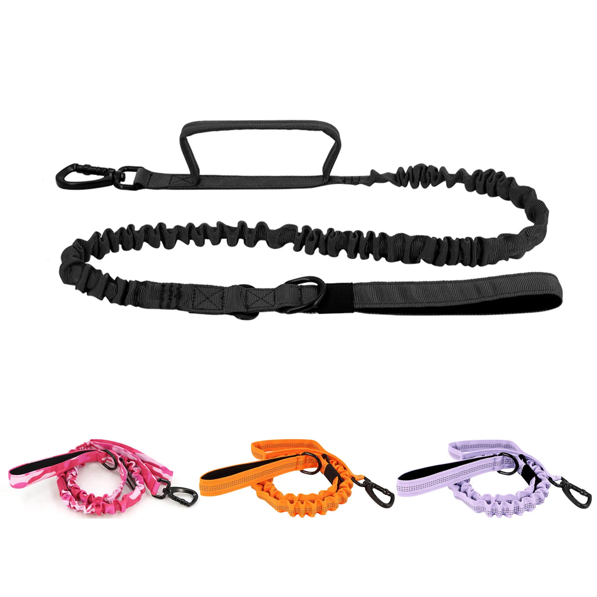 PETRAVEL Adjustable Dog Leash With Quick Release And Dual Handles