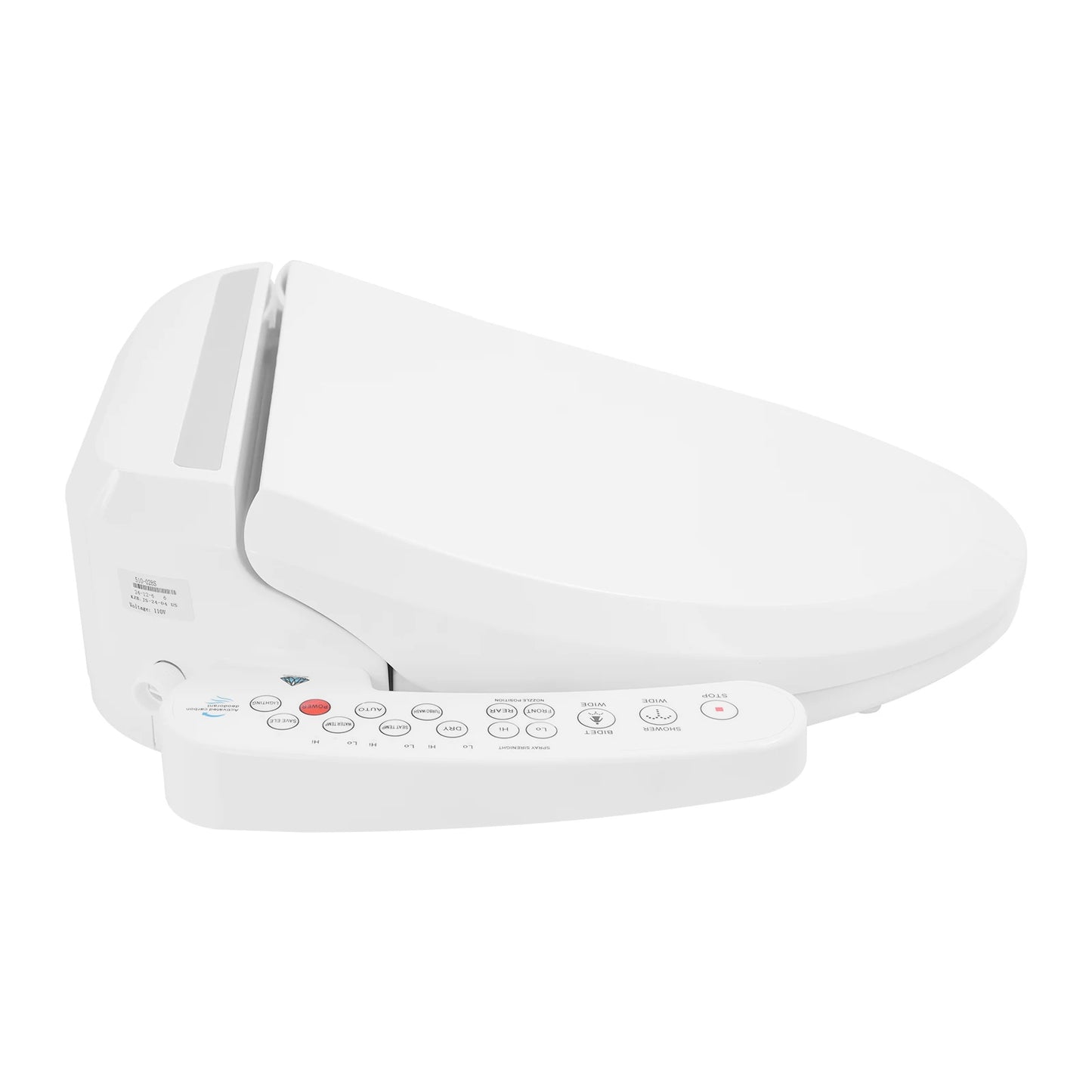 Electronic Bidet Smart Toilet Seat With Adjustable Heated Air Dryer