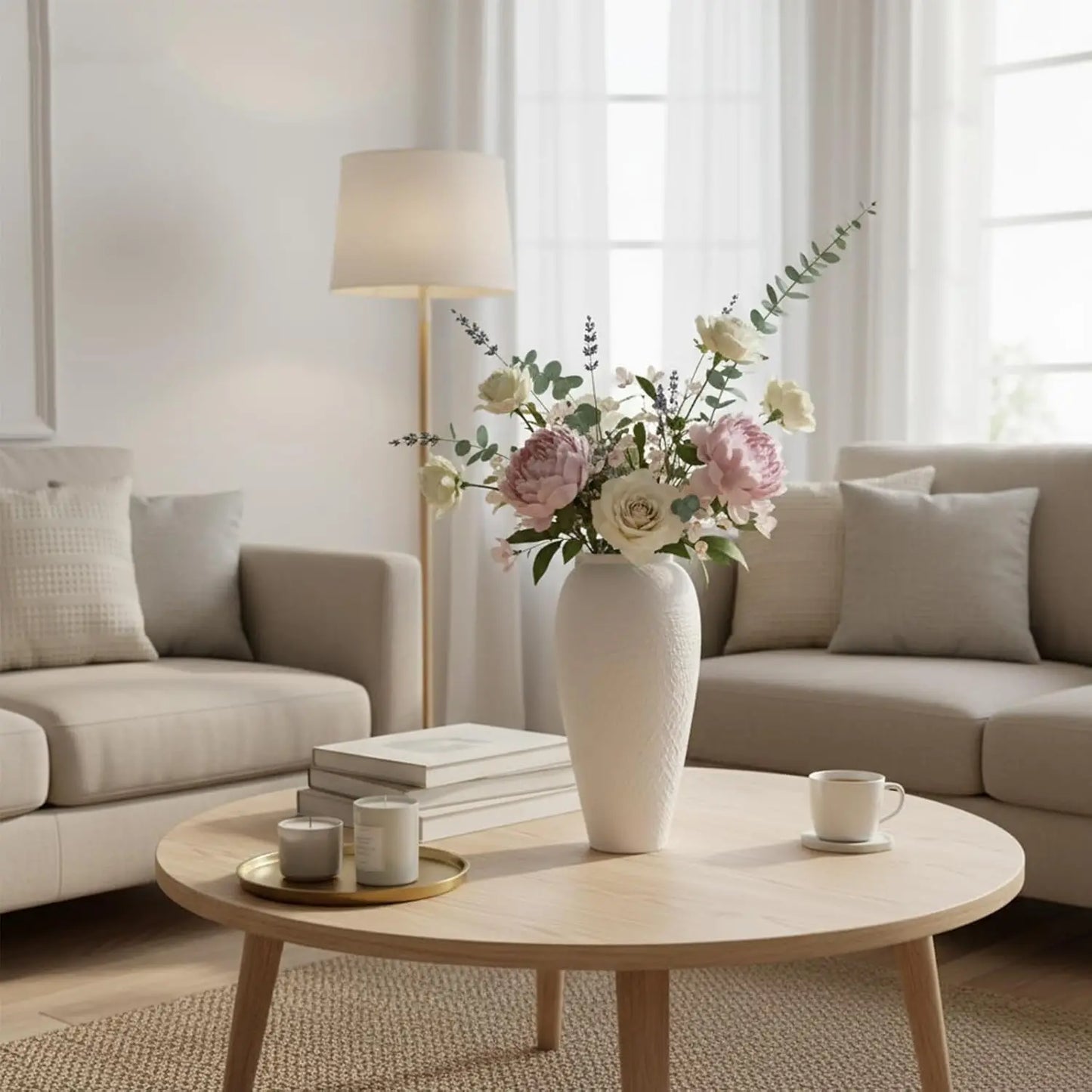 Ceramic Decorative Vase Minimalist Home Decor Centerpiece