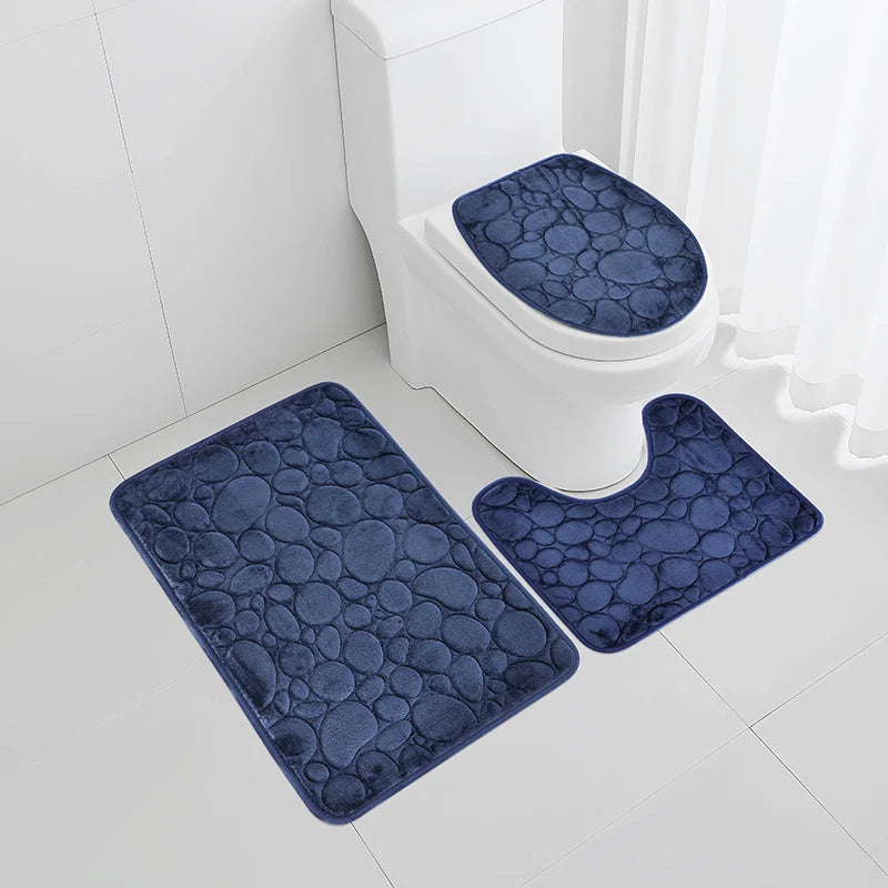 Soft Microfiber Bathroom Floor Mats Non Slip Water Absorbent