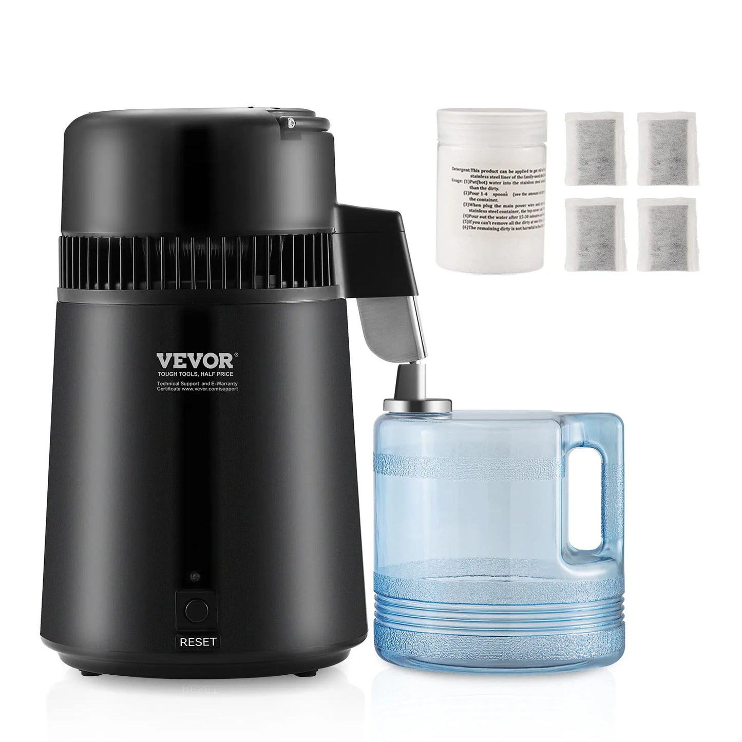 SucceBuy Countertop Water Distiller Machine For Pure Drinking Water