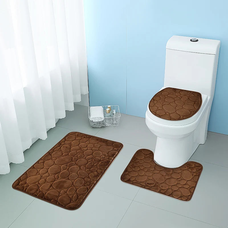 Soft Microfiber Bathroom Floor Mats Non Slip Water Absorbent