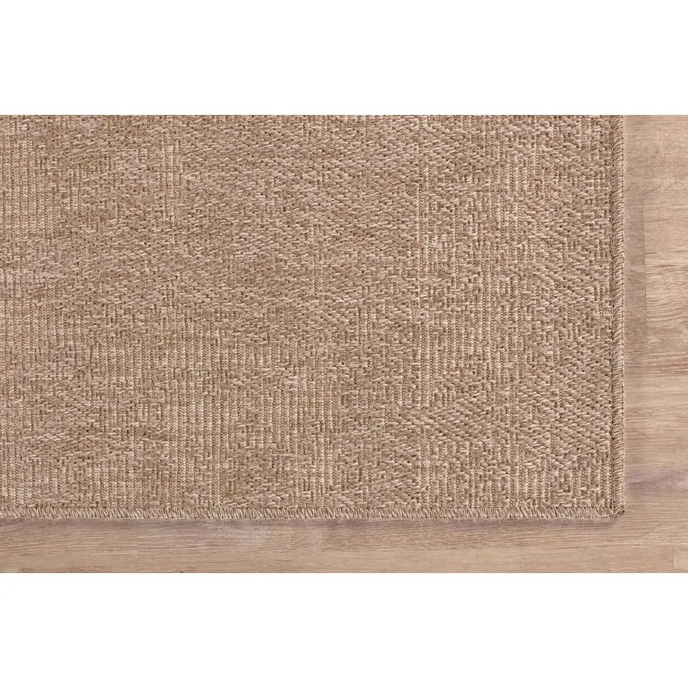 Woven Indoor Outdoor Area Rug Featuring Boho Scenic Pattern